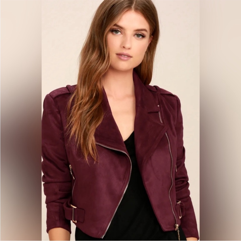 Lulus Suede Moto Jacket